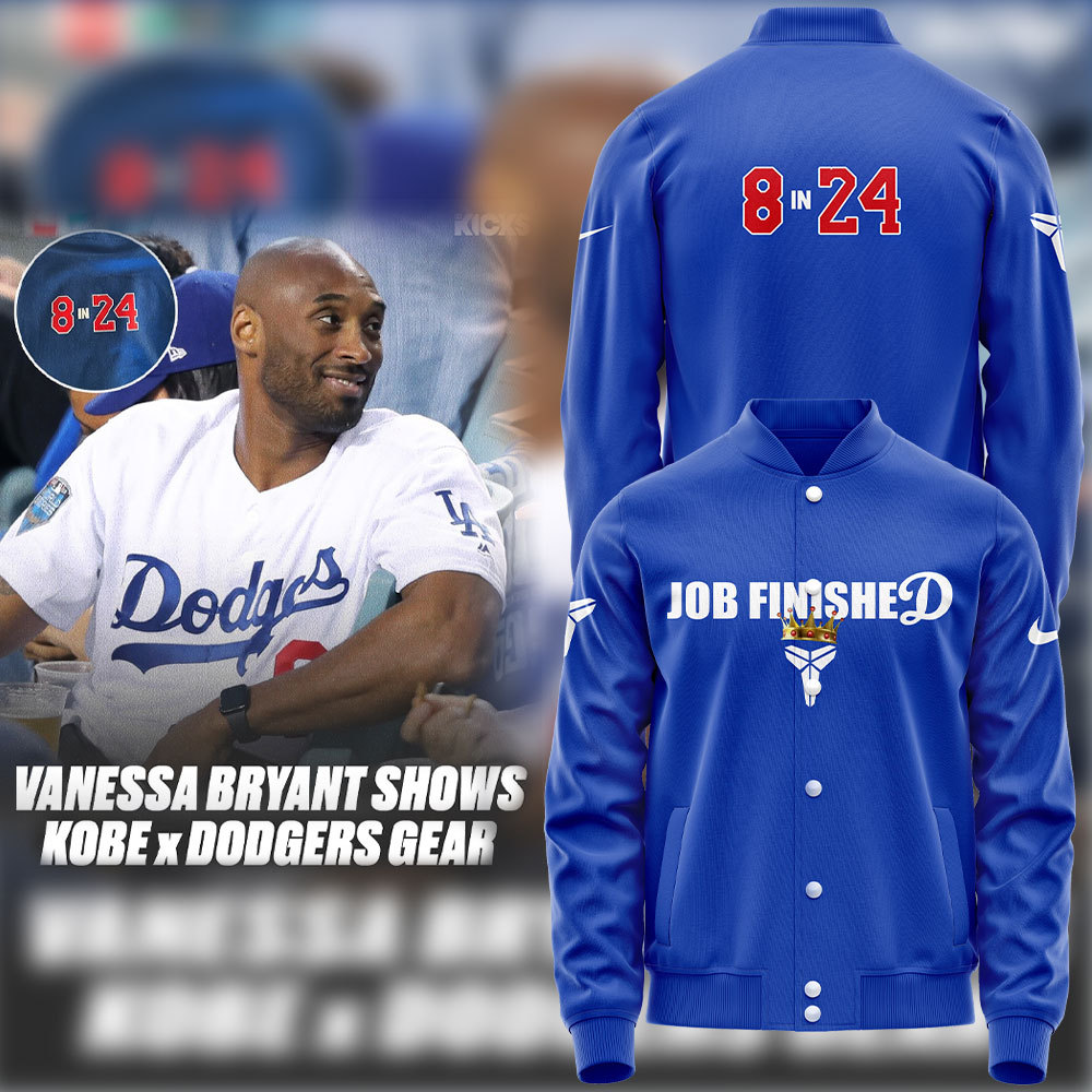 Vanessa Bryant Shares Kobe x Los Angeles Dodgers Apparel After World Series Win Blue Bomber Jacket+NT02112403ID10DS11 - Famjoys Vanessa Bryant Shares Kobe x Los Angeles Dodgers Apparel After World Series Win Blue Bomber Jacket+NT02112403ID10DS11 - Famjoys