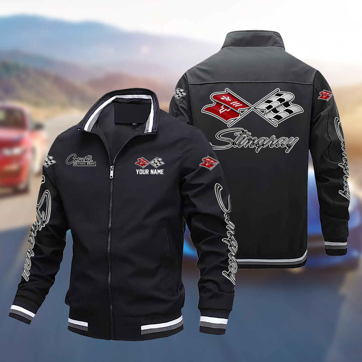 VBTLPC2822 Chevrolet Corvette C3 Boomber Jacket - Famjoys VBTLPC2822 Chevrolet Corvette C3 Boomber Jacket - Famjoys