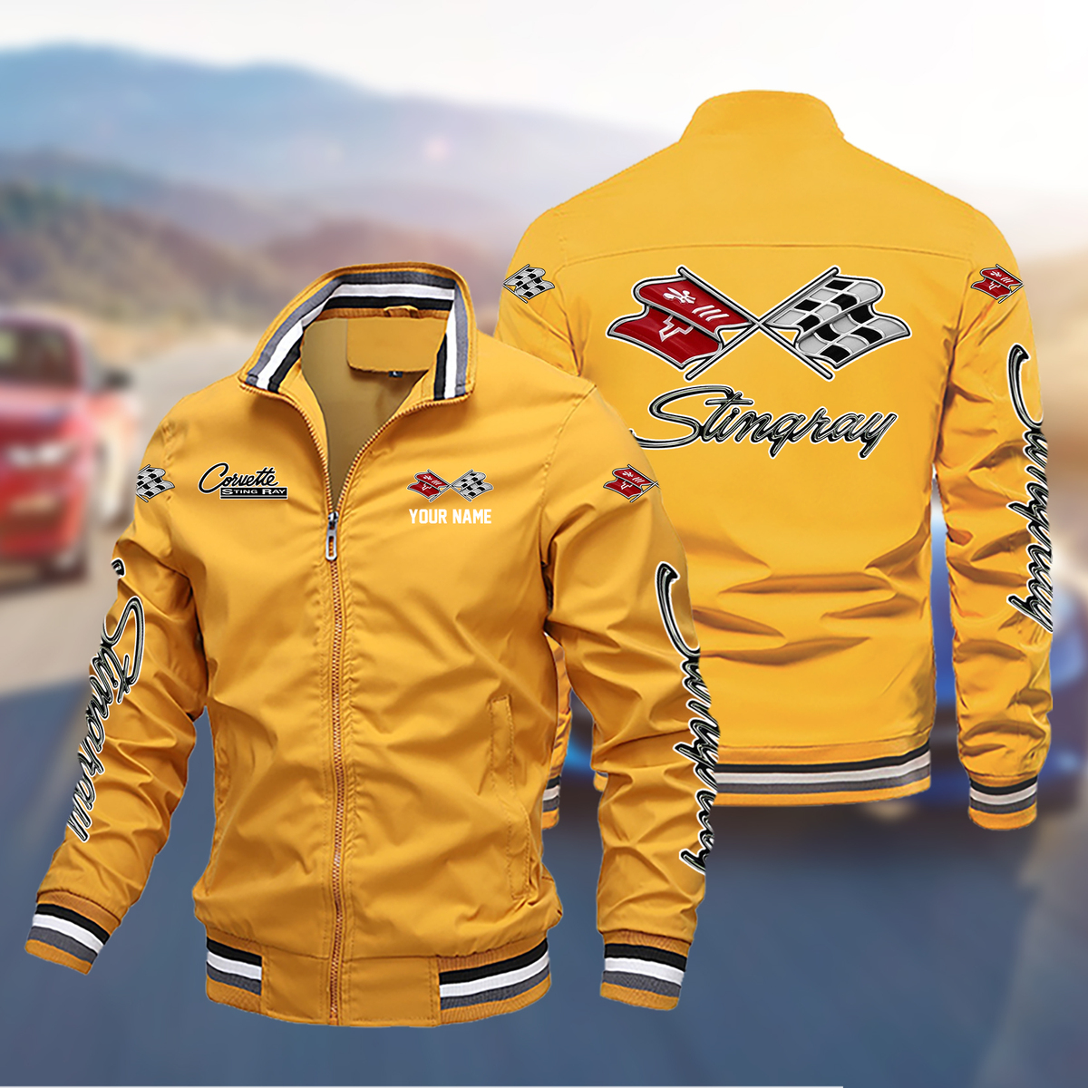 VBTLPC2822 Chevrolet Corvette C3 Boomber Jacket - Famjoys VBTLPC2822 Chevrolet Corvette C3 Boomber Jacket - Famjoys
