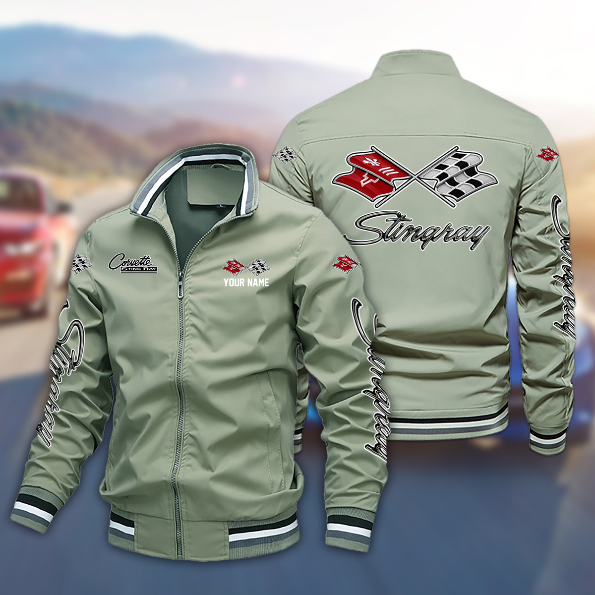 VBTLPC2822 Chevrolet Corvette C3 Boomber Jacket - Famjoys VBTLPC2822 Chevrolet Corvette C3 Boomber Jacket - Famjoys