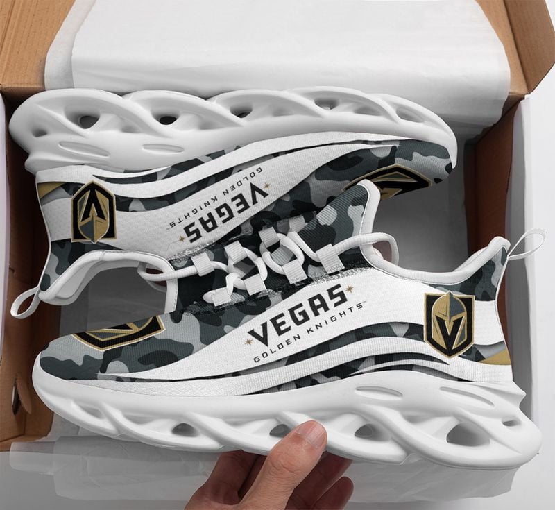 Vegas Golden Knights Camo Pattern Max Soul Shoes NEW019766 - Famjoys Vegas Golden Knights Camo Pattern Max Soul Shoes NEW019766 - Famjoys