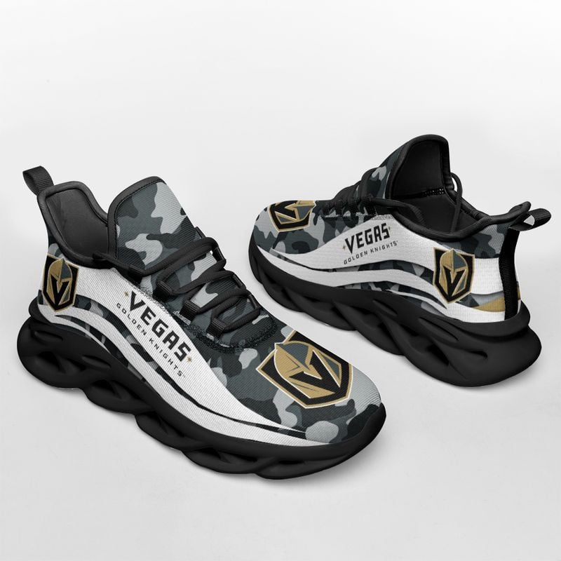 Vegas Golden Knights Camo Pattern Max Soul Shoes NEW019766 - Famjoys Vegas Golden Knights Camo Pattern Max Soul Shoes NEW019766 - Famjoys
