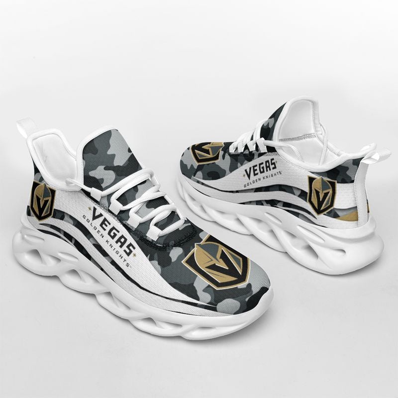 Vegas Golden Knights Camo Pattern Max Soul Shoes NEW019766 - Famjoys Vegas Golden Knights Camo Pattern Max Soul Shoes NEW019766 - Famjoys