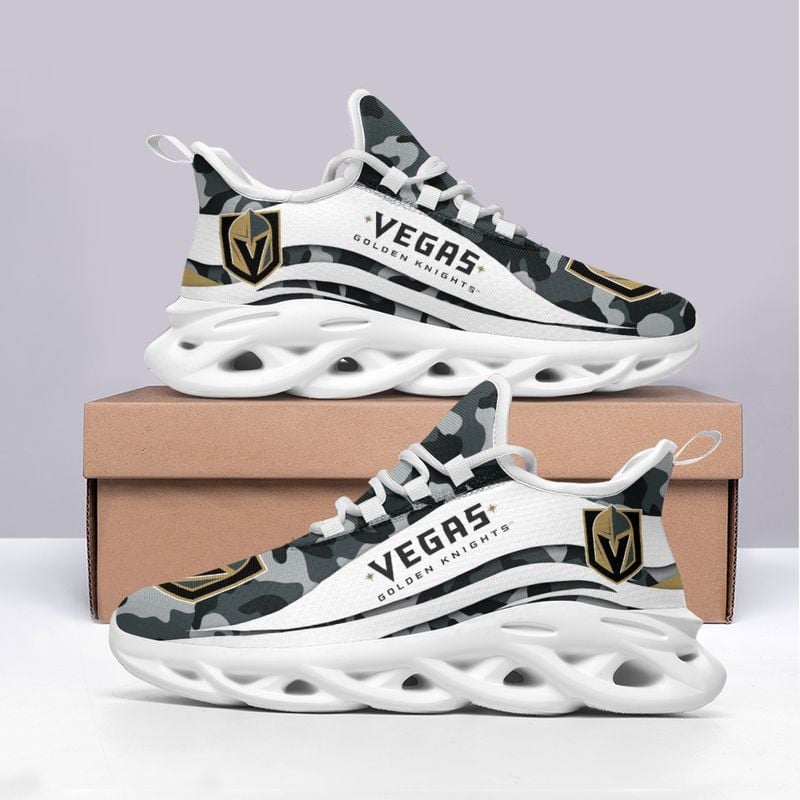 Vegas Golden Knights Camo Pattern Max Soul Shoes NEW019766 - Famjoys Vegas Golden Knights Camo Pattern Max Soul Shoes NEW019766 - Famjoys