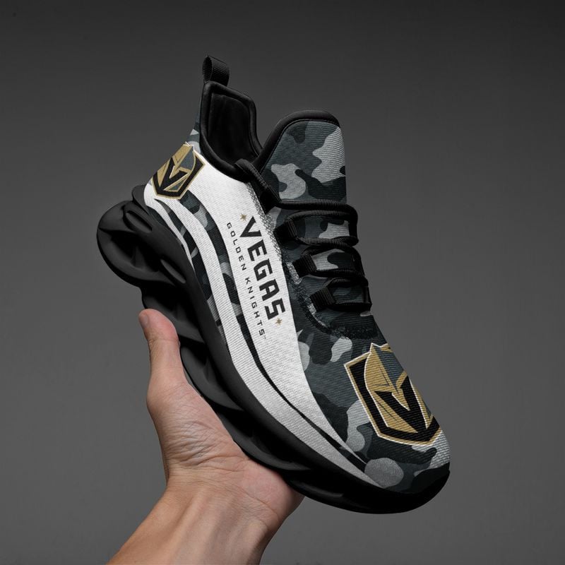 Vegas Golden Knights Camo Pattern Max Soul Shoes NEW019766 - Famjoys Vegas Golden Knights Camo Pattern Max Soul Shoes NEW019766 - Famjoys