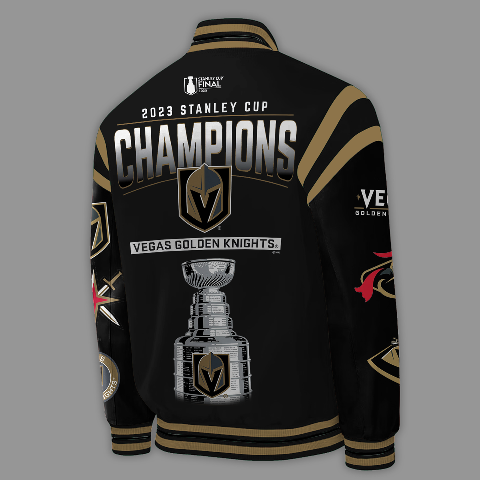 Vegas Golden Knights Champions Bomber Jacket - Famjoys Vegas Golden Knights Champions Bomber Jacket - Famjoys
