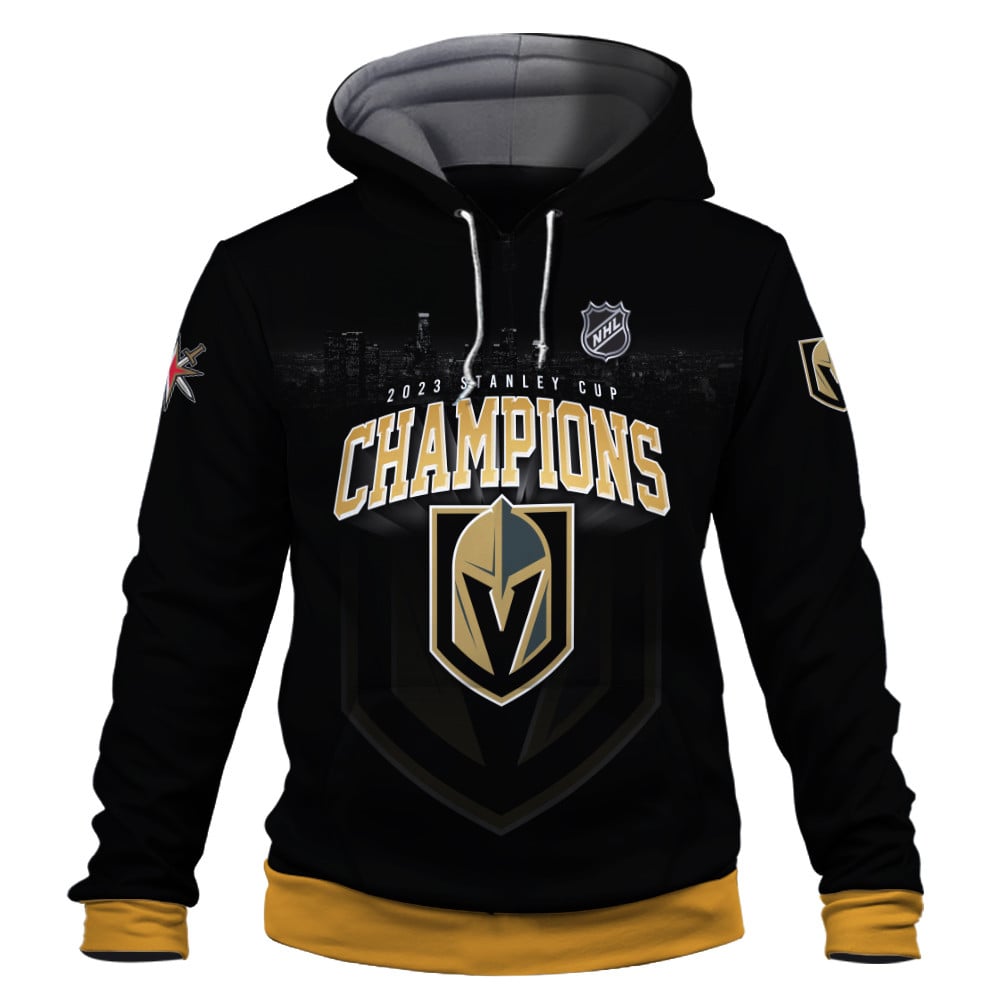 Vegas Golden Knights Champions Stanley Cup 2023 Print 3D Hoodie - Famjoys Vegas Golden Knights Champions Stanley Cup 2023 Print 3D Hoodie - Famjoys