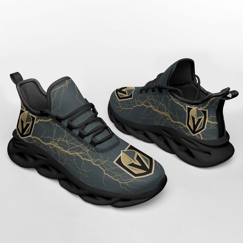 Vegas Golden Knights Lightning Pattern Max Soul Shoes NEW020566 - Famjoys Vegas Golden Knights Lightning Pattern Max Soul Shoes NEW020566 - Famjoys