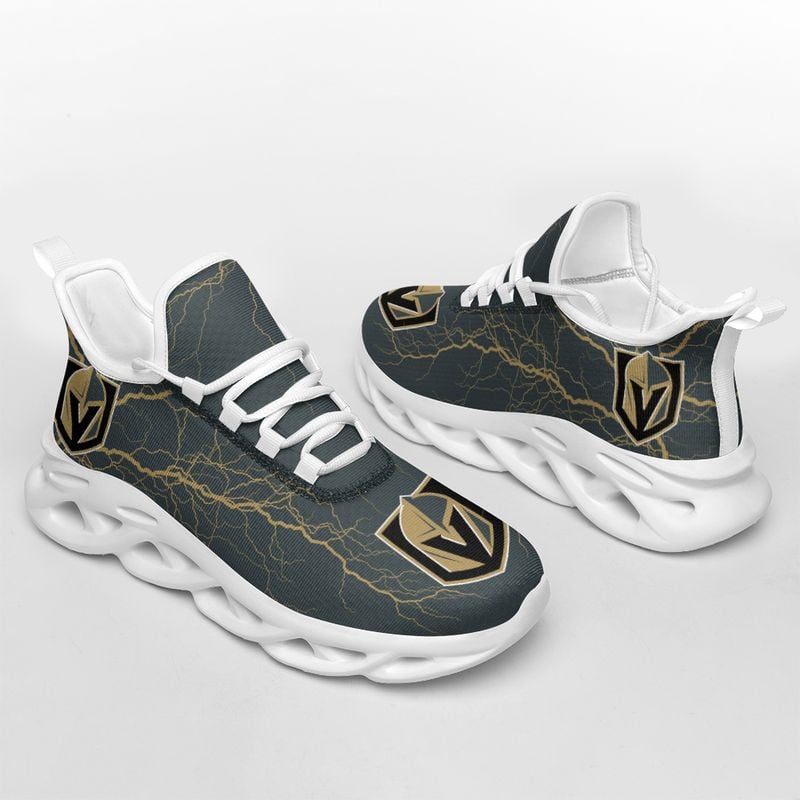 Vegas Golden Knights Lightning Pattern Max Soul Shoes NEW020566 - Famjoys Vegas Golden Knights Lightning Pattern Max Soul Shoes NEW020566 - Famjoys