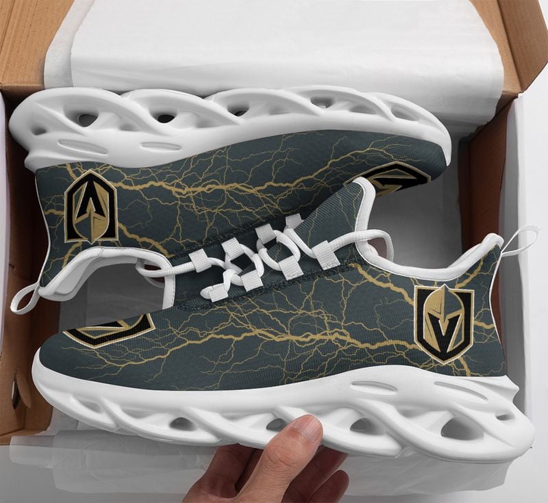 Vegas Golden Knights Lightning Pattern Max Soul Shoes NEW020566 - Famjoys Vegas Golden Knights Lightning Pattern Max Soul Shoes NEW020566 - Famjoys