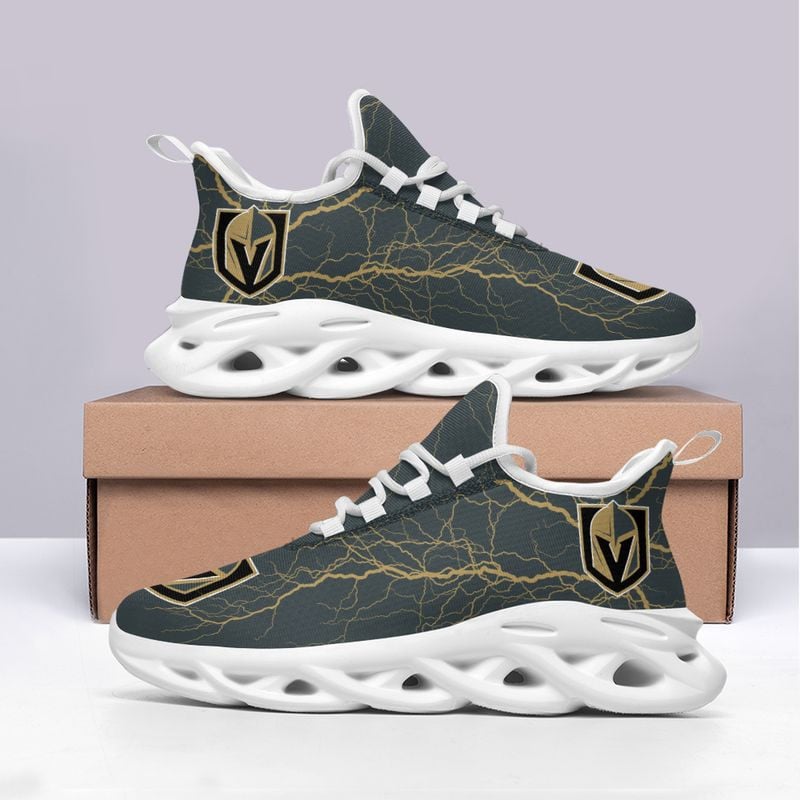 Vegas Golden Knights Lightning Pattern Max Soul Shoes NEW020566 - Famjoys Vegas Golden Knights Lightning Pattern Max Soul Shoes NEW020566 - Famjoys