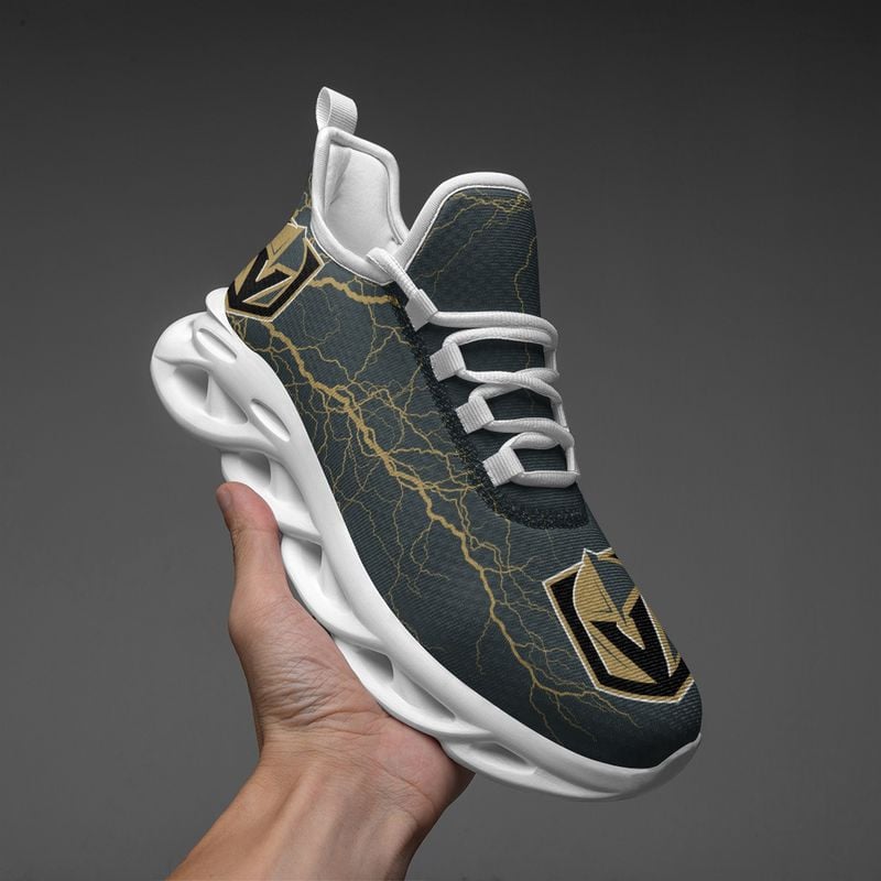 Vegas Golden Knights Lightning Pattern Max Soul Shoes NEW020566 - Famjoys Vegas Golden Knights Lightning Pattern Max Soul Shoes NEW020566 - Famjoys