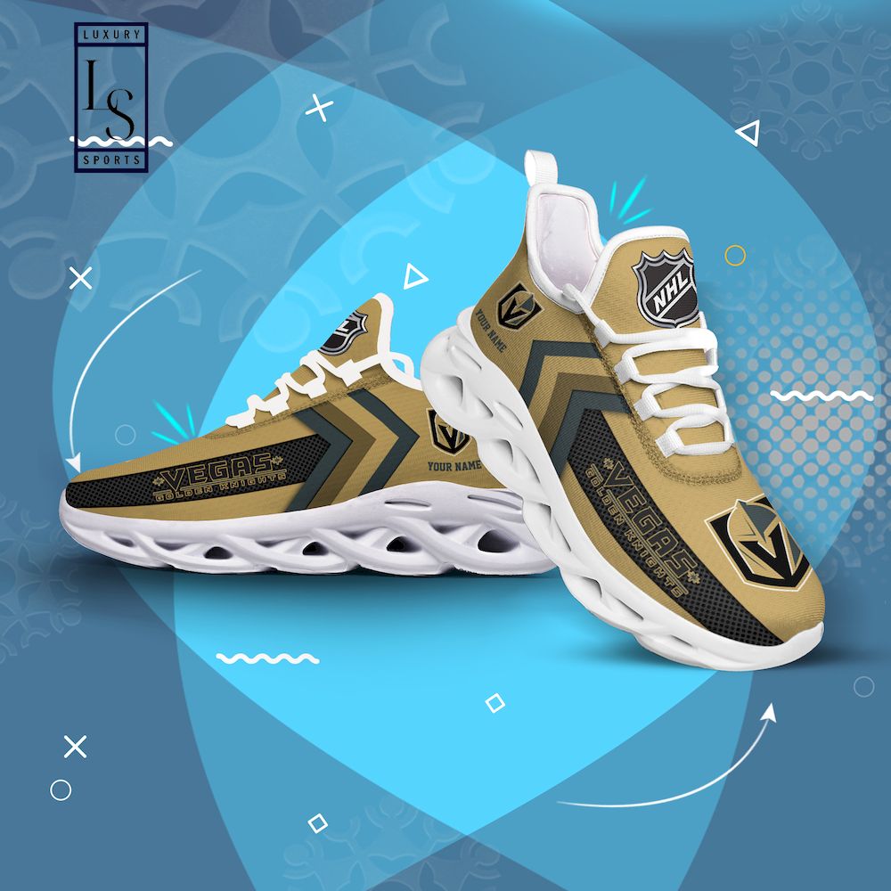 Vegas Golden Knights NHL Personalized Max Soul Shoes - Famjoys Vegas Golden Knights NHL Personalized Max Soul Shoes - Famjoys