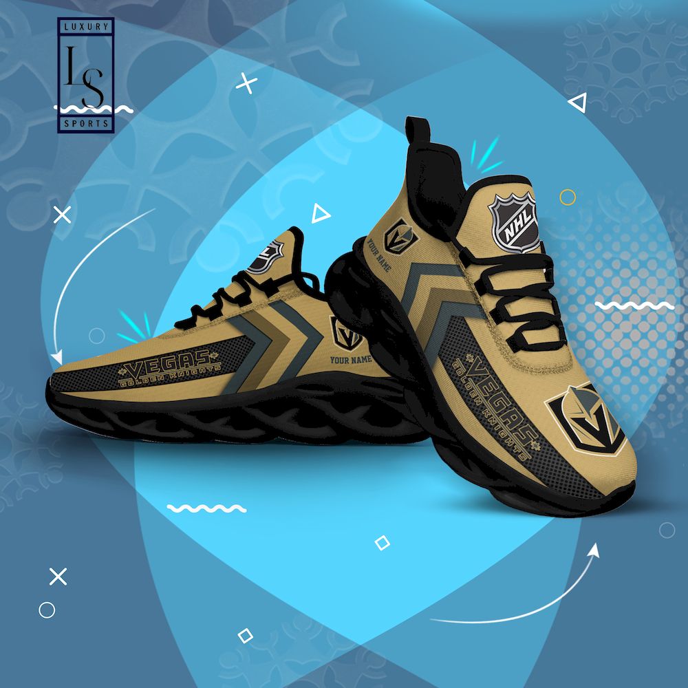 Vegas Golden Knights NHL Personalized Max Soul Shoes - Famjoys Vegas Golden Knights NHL Personalized Max Soul Shoes - Famjoys