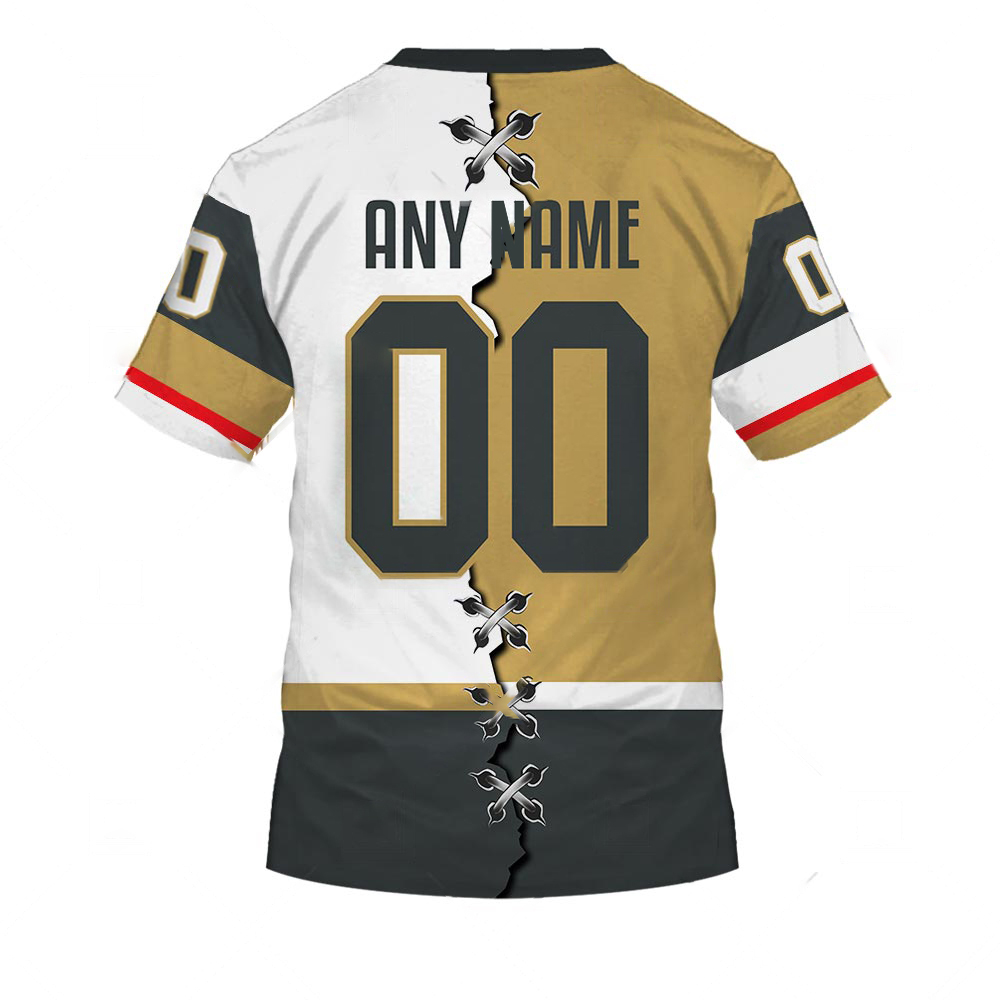 Vegas Golden Knights-Personalized NHL Mix Jersey - Famjoys Vegas Golden Knights-Personalized NHL Mix Jersey - Famjoys