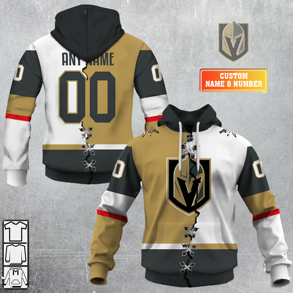 Vegas Golden Knights-Personalized NHL Mix Jersey - Famjoys Vegas Golden Knights-Personalized NHL Mix Jersey - Famjoys