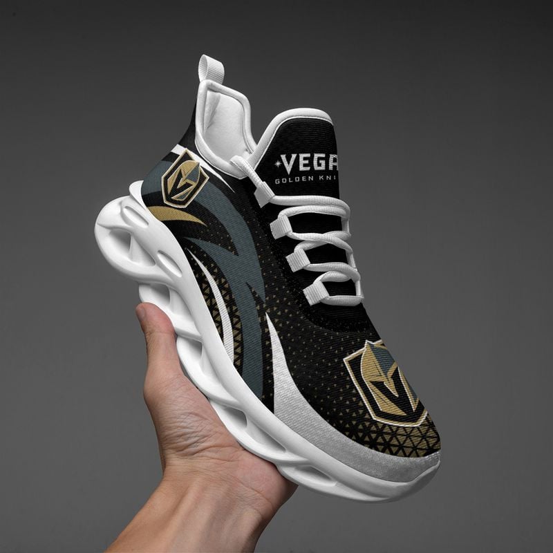Vegas Golden Knights Triangle Abstract Pattern Max Soul Shoes NEW054566 - Famjoys Vegas Golden Knights Triangle Abstract Pattern Max Soul Shoes NEW054566 - Famjoys