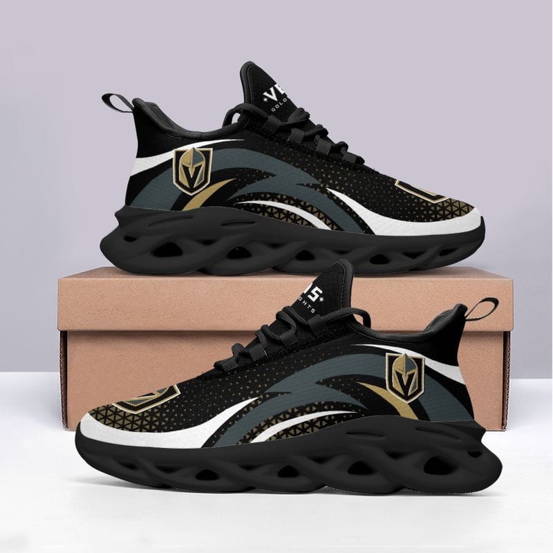 Vegas Golden Knights Triangle Abstract Pattern Max Soul Shoes NEW054566 - Famjoys Vegas Golden Knights Triangle Abstract Pattern Max Soul Shoes NEW054566 - Famjoys