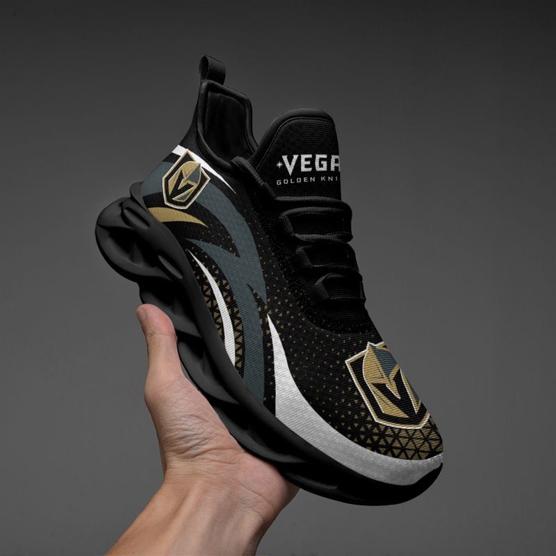 Vegas Golden Knights Triangle Abstract Pattern Max Soul Shoes NEW054566 - Famjoys Vegas Golden Knights Triangle Abstract Pattern Max Soul Shoes NEW054566 - Famjoys