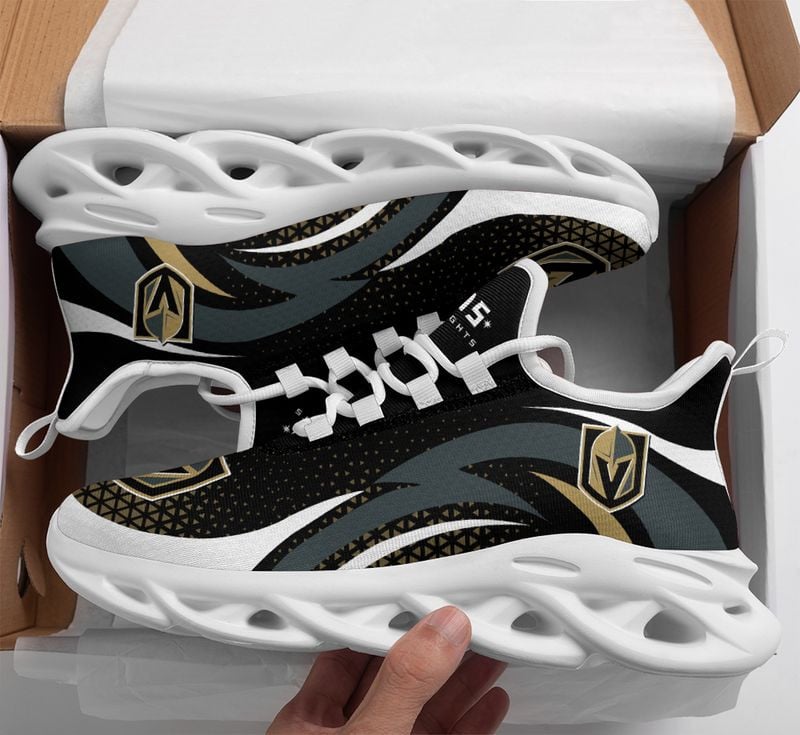 Vegas Golden Knights Triangle Abstract Pattern Max Soul Shoes NEW054566 - Famjoys Vegas Golden Knights Triangle Abstract Pattern Max Soul Shoes NEW054566 - Famjoys