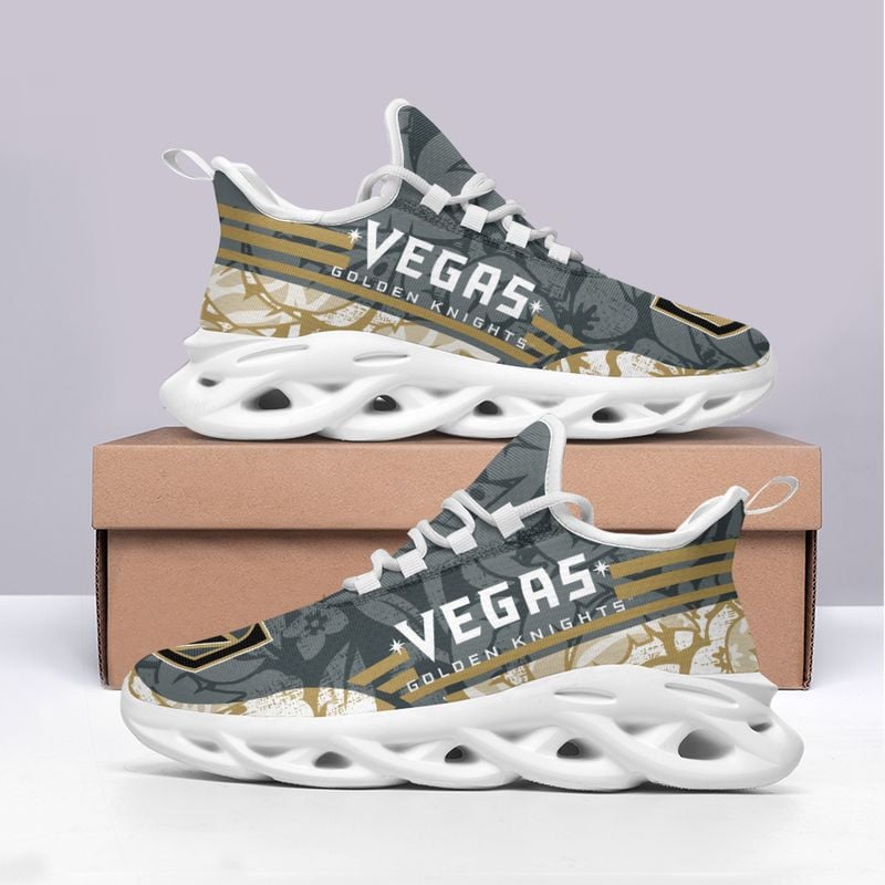 Vegas Golden Knights Tropical Flowers Max Soul Shoes NLA066166 - Famjoys Vegas Golden Knights Tropical Flowers Max Soul Shoes NLA066166 - Famjoys