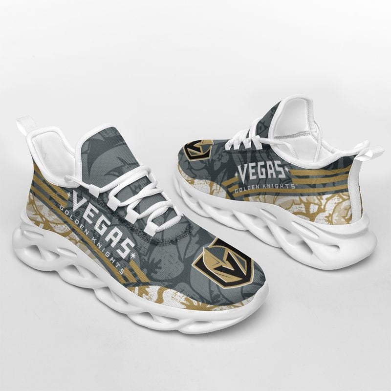 Vegas Golden Knights Tropical Flowers Max Soul Shoes NLA066166 - Famjoys Vegas Golden Knights Tropical Flowers Max Soul Shoes NLA066166 - Famjoys