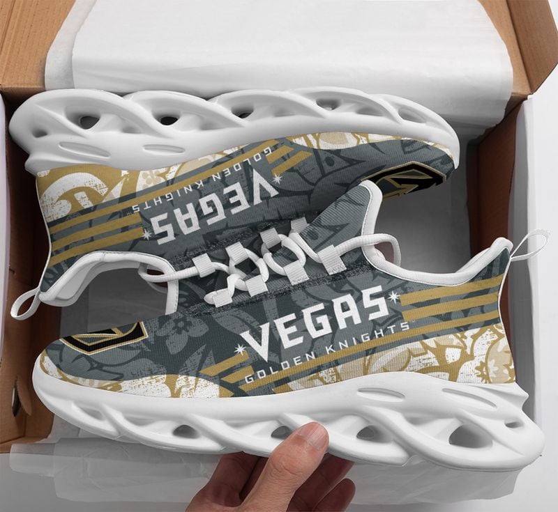 Vegas Golden Knights Tropical Flowers Max Soul Shoes NLA066166 - Famjoys Vegas Golden Knights Tropical Flowers Max Soul Shoes NLA066166 - Famjoys