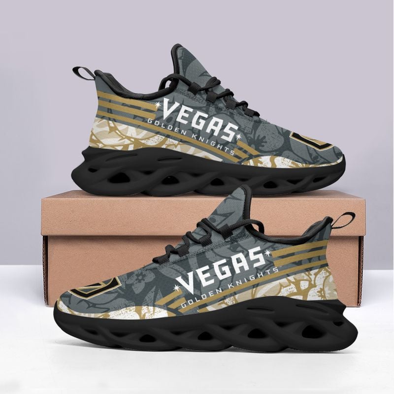 Vegas Golden Knights Tropical Flowers Max Soul Shoes NLA066166 - Famjoys Vegas Golden Knights Tropical Flowers Max Soul Shoes NLA066166 - Famjoys