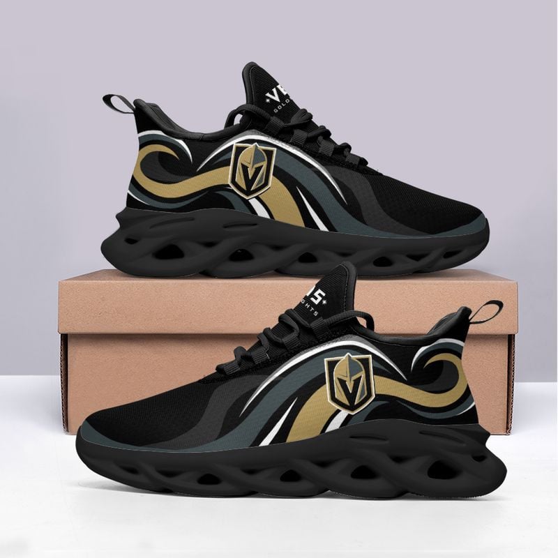 Vegas Golden Knights Wavy Style Max Soul Shoes NEW054766 - Famjoys Vegas Golden Knights Wavy Style Max Soul Shoes NEW054766 - Famjoys