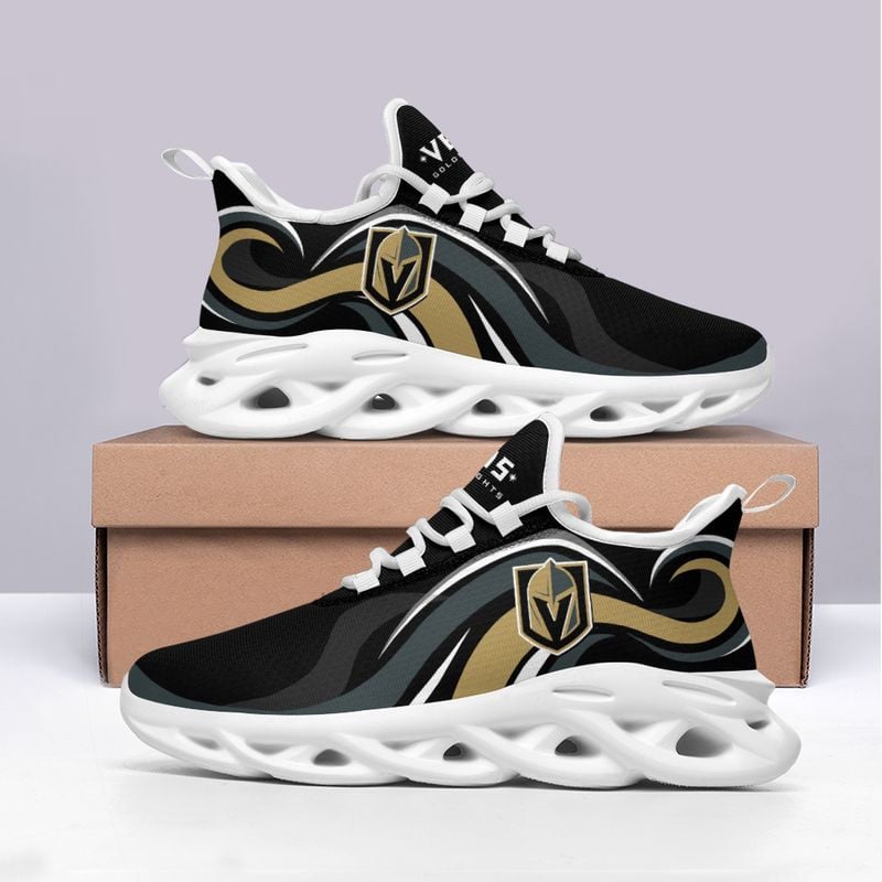 Vegas Golden Knights Wavy Style Max Soul Shoes NEW054766 - Famjoys Vegas Golden Knights Wavy Style Max Soul Shoes NEW054766 - Famjoys