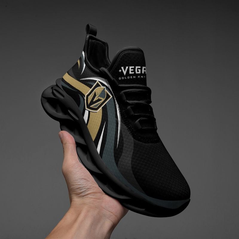 Vegas Golden Knights Wavy Style Max Soul Shoes NEW054766 - Famjoys Vegas Golden Knights Wavy Style Max Soul Shoes NEW054766 - Famjoys