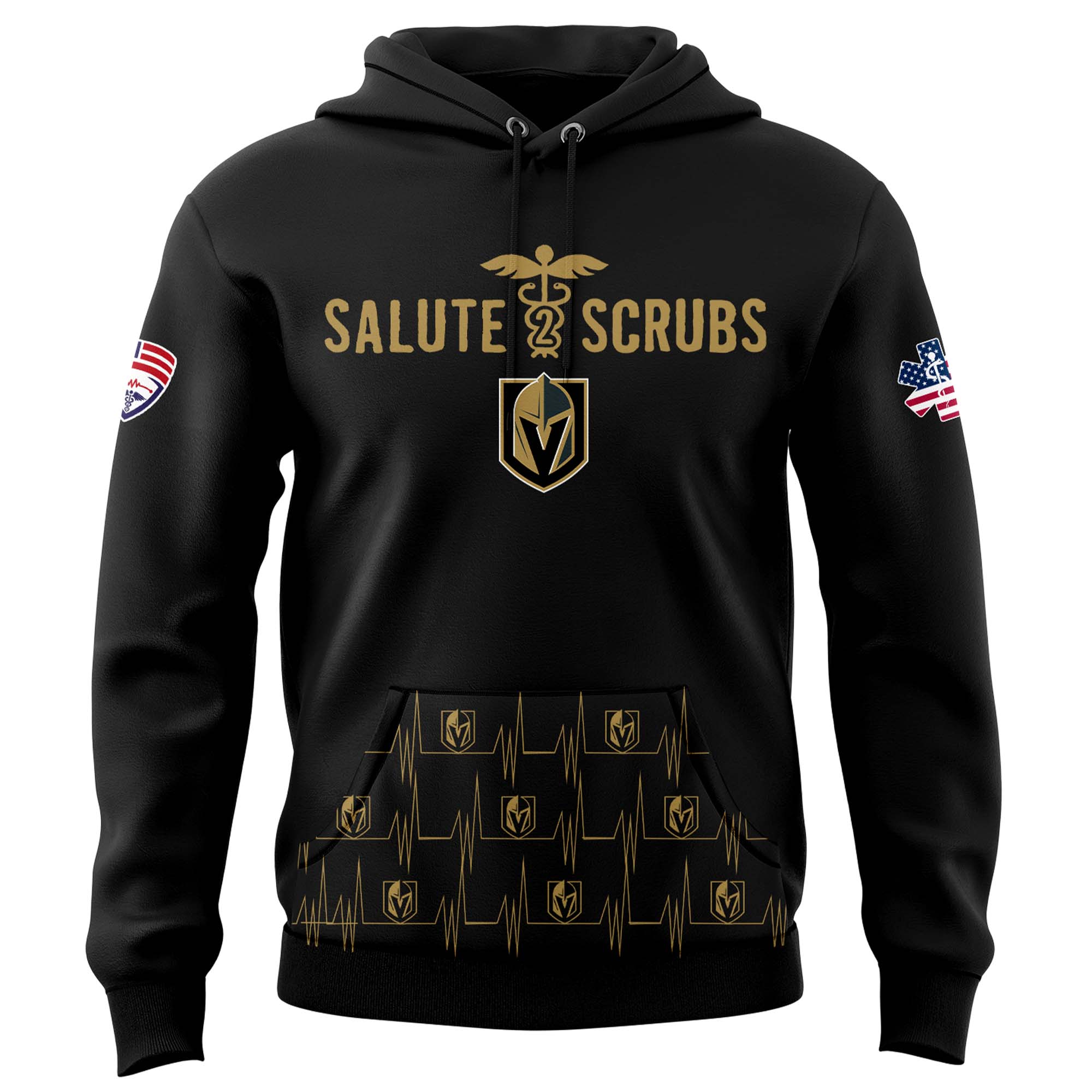 Vegas Golden Knights x Healthcare Appreciation Night Premium Pullover Hoodie - Famjoys Vegas Golden Knights x Healthcare Appreciation Night Premium Pullover Hoodie - Famjoys