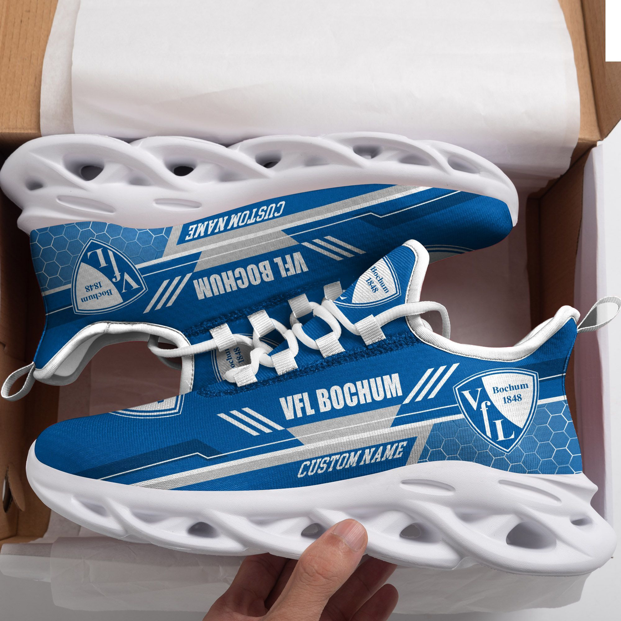 VfL Bochum Custom Personalized Max Soul Sneakers Shoes - Famjoys VfL Bochum Custom Personalized Max Soul Sneakers Shoes - Famjoys