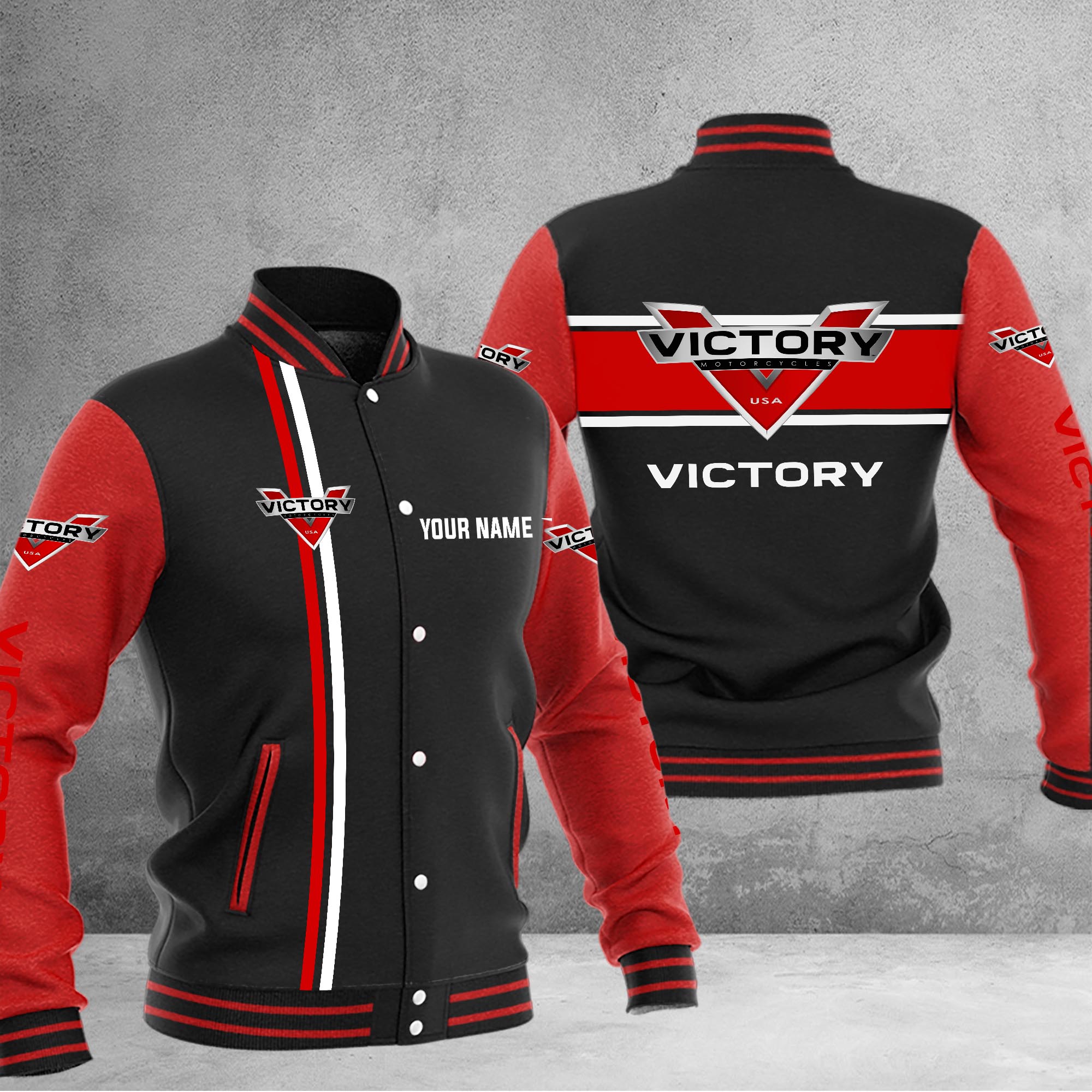 Victory Baseball Jacket - Famjoys Victory Baseball Jacket - Famjoys
