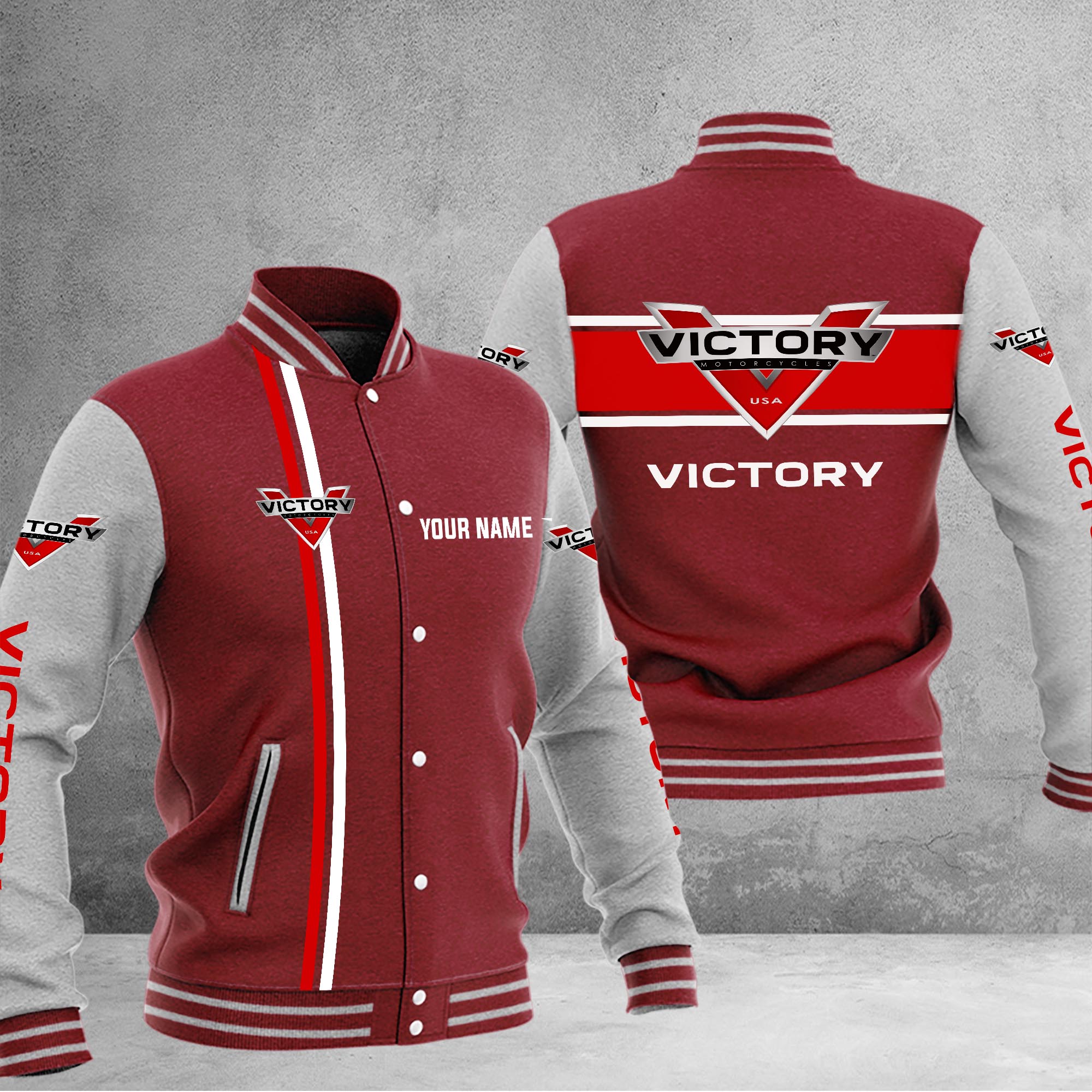 Victory Baseball Jacket - Famjoys Victory Baseball Jacket - Famjoys