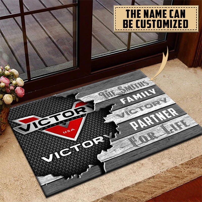 Victory Doormat Custom Name, Multicolor - Famjoys Victory Doormat Custom Name, Multicolor - Famjoys