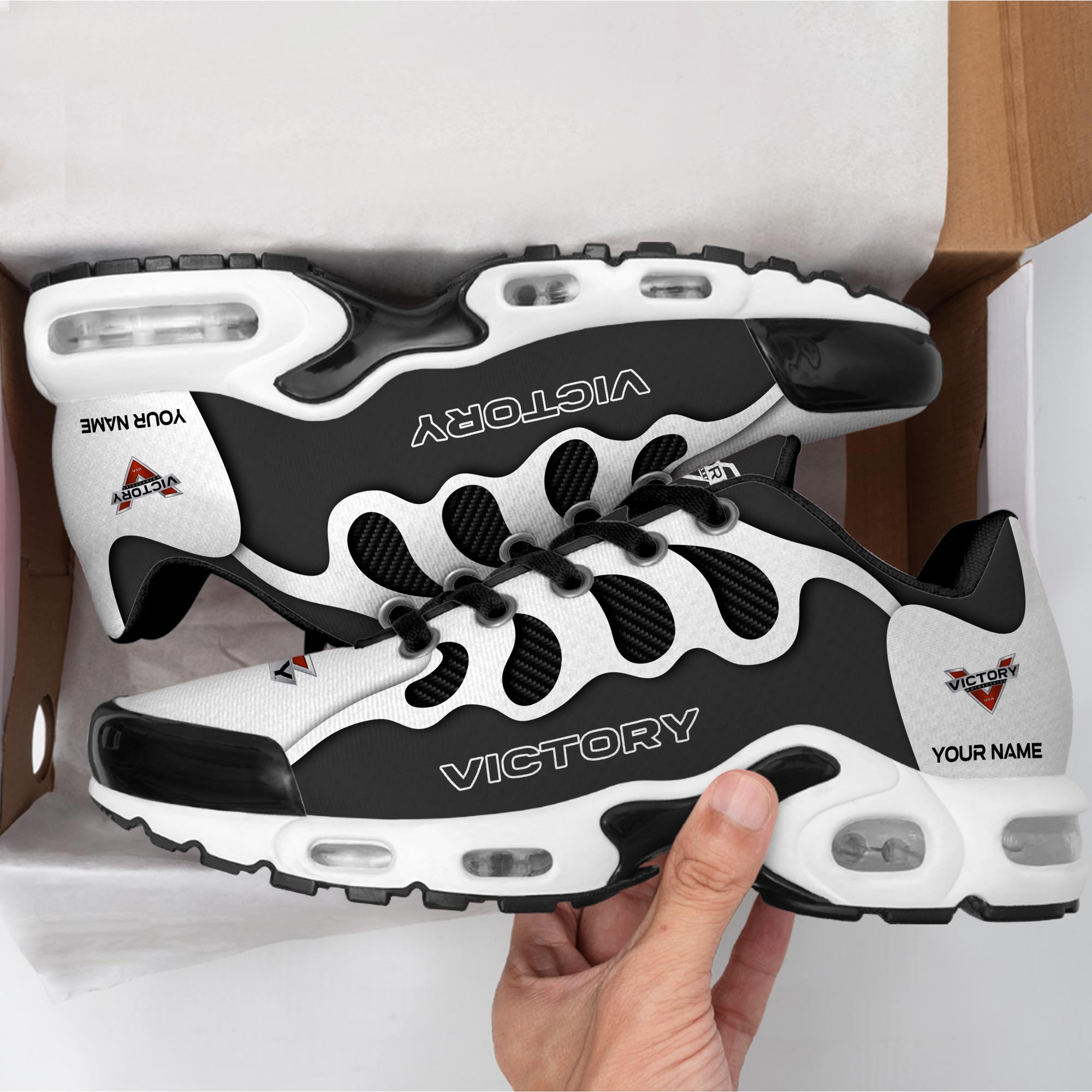Victory Motorcycle Personalized Name Air Cushion Sports Shoes 0614 - Famjoys Victory Motorcycle Personalized Name Air Cushion Sports Shoes 0614 - Famjoys