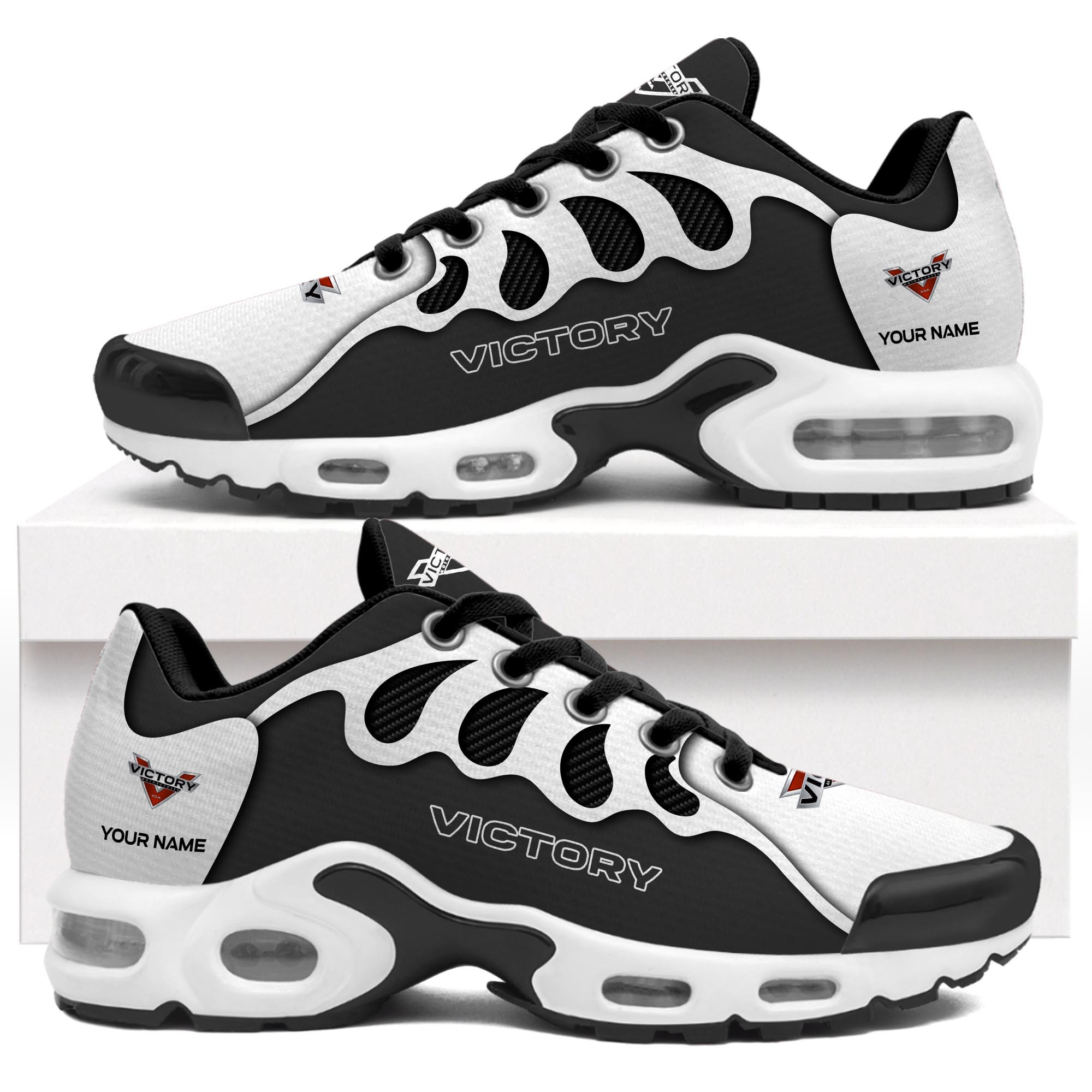 Victory Motorcycle Personalized Name Air Cushion Sports Shoes 0614 - Famjoys Victory Motorcycle Personalized Name Air Cushion Sports Shoes 0614 - Famjoys