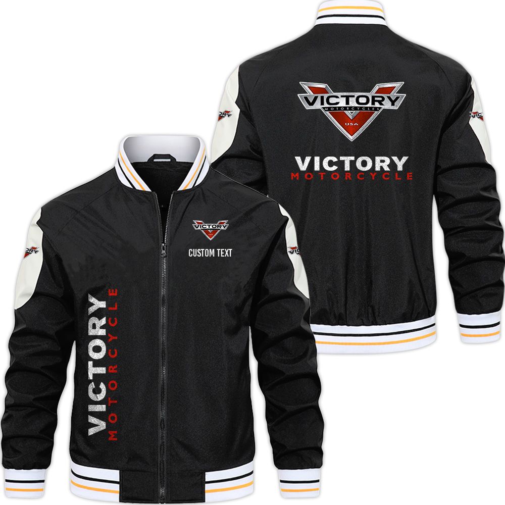 Victory Motorcycles Varsity Jacket, Zipper Jackets Customize Name - Famjoys Victory Motorcycles Varsity Jacket, Zipper Jackets Customize Name - Famjoys