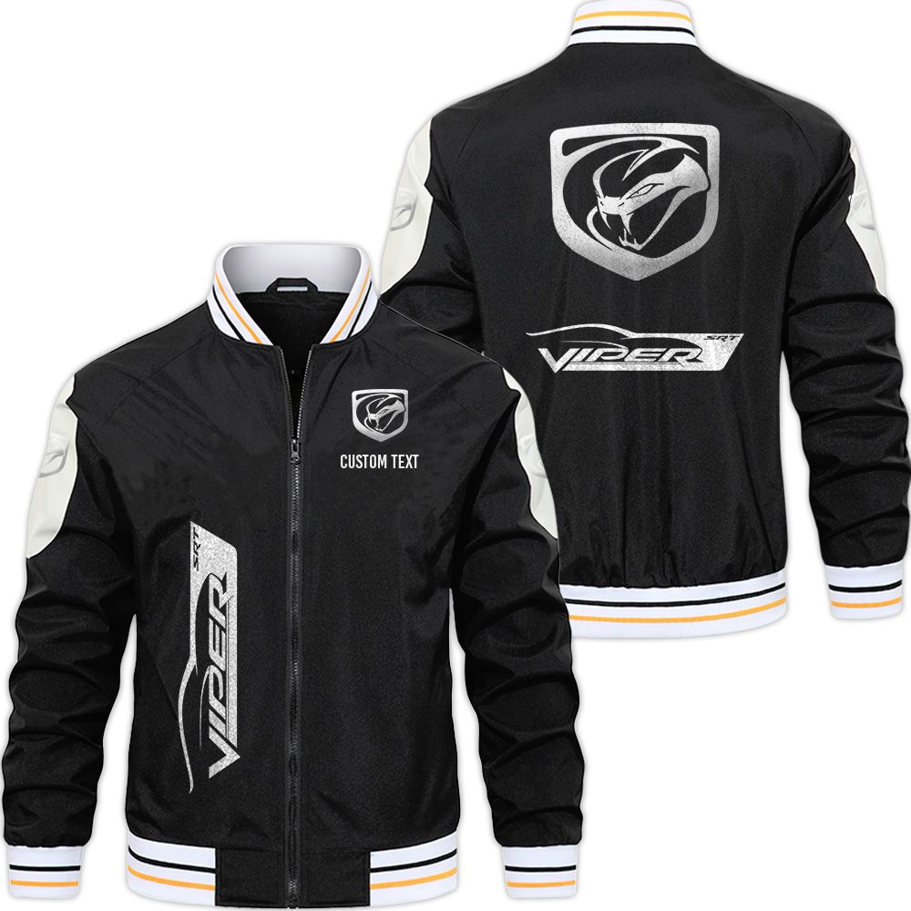 Viper Varsity Jacket, Zipper Jackets Customize Name - Famjoys Viper Varsity Jacket, Zipper Jackets Customize Name - Famjoys