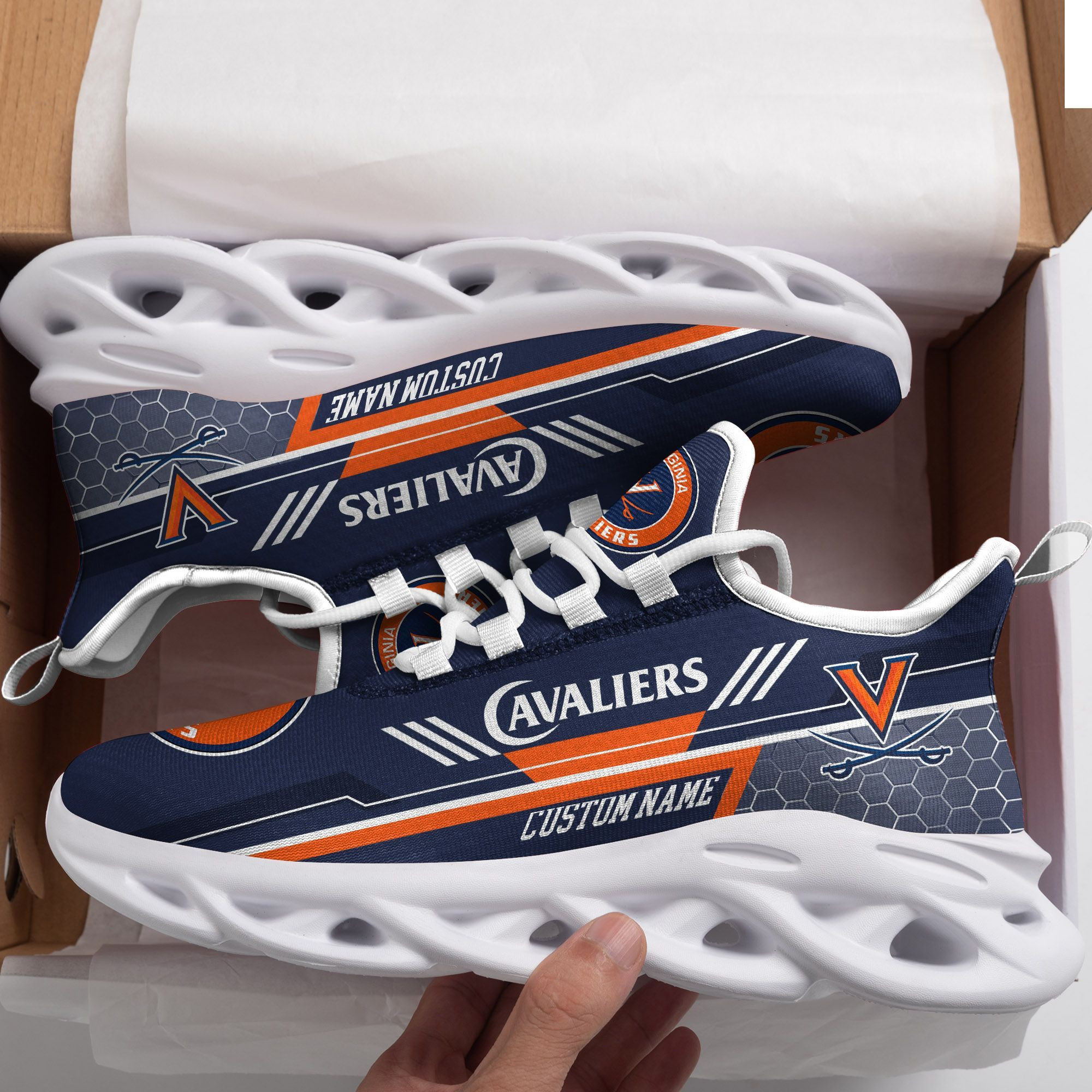 Virginia Cavaliers Custom Personalized Max Soul Sneakers Shoes - Famjoys Virginia Cavaliers Custom Personalized Max Soul Sneakers Shoes - Famjoys