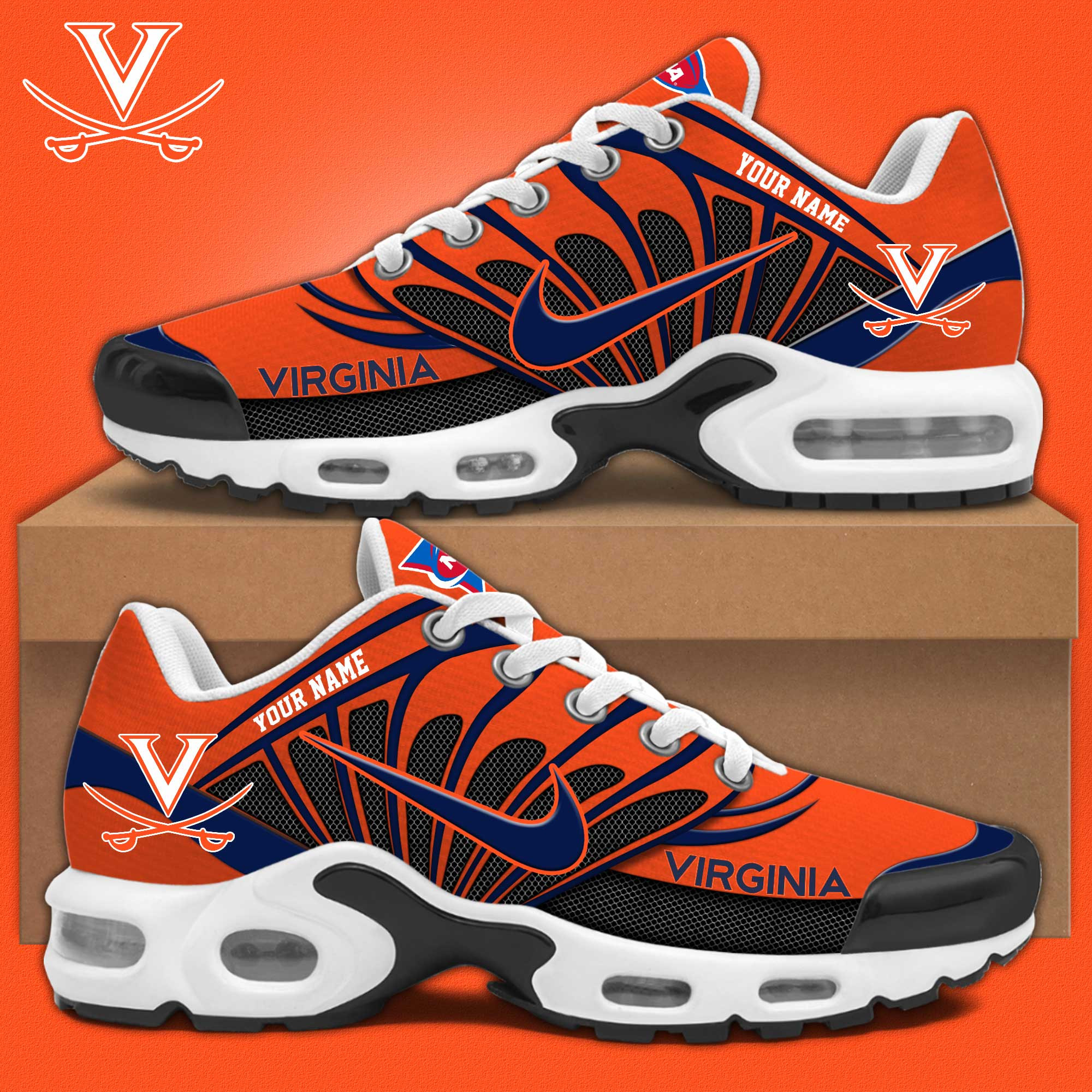Virginia Cavaliers Personalized Shoes S516508 - Famjoys Virginia Cavaliers Personalized Shoes S516508 - Famjoys