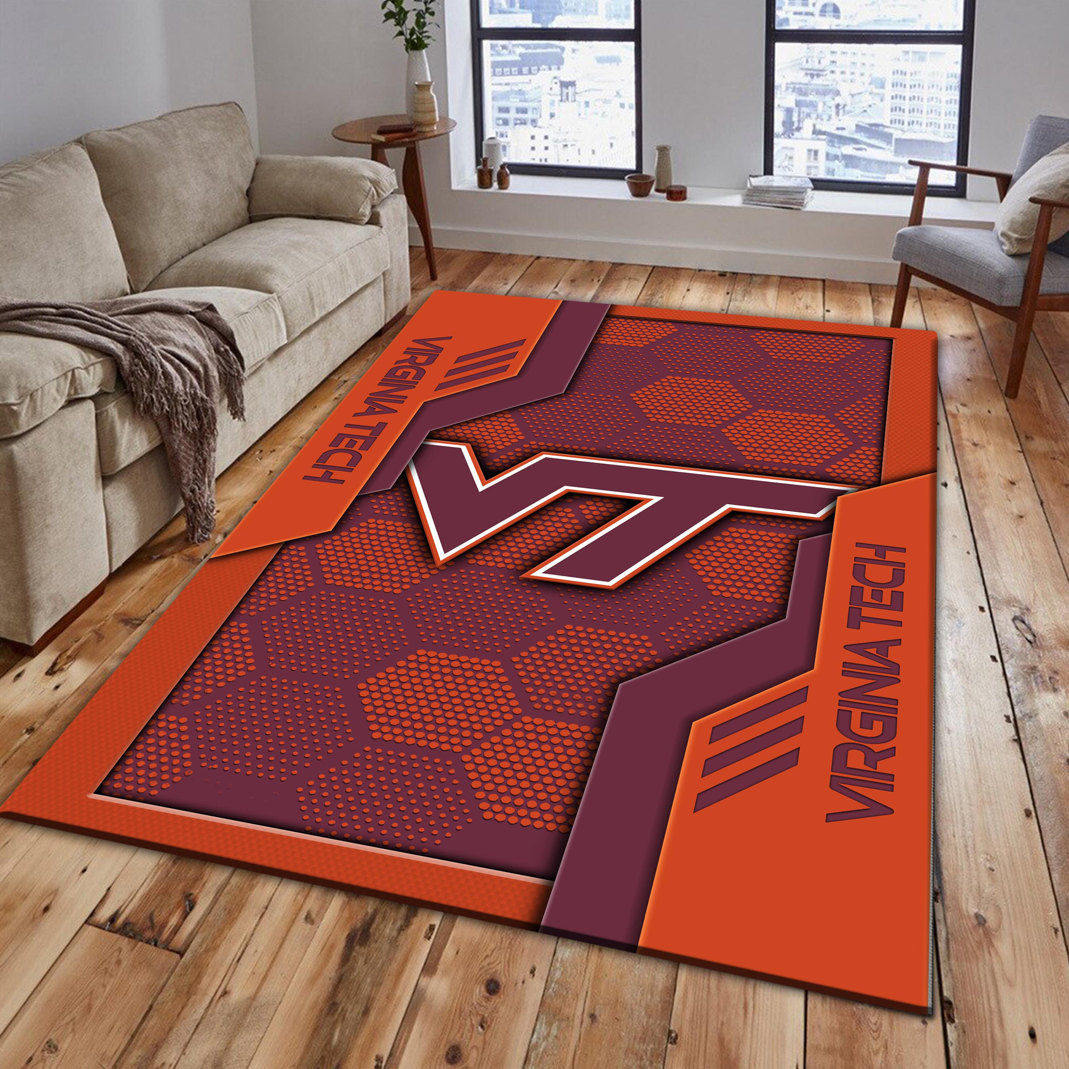 Virginia Tech Hokies Area Rugs 3810 - Famjoys Virginia Tech Hokies Area Rugs 3810 - Famjoys