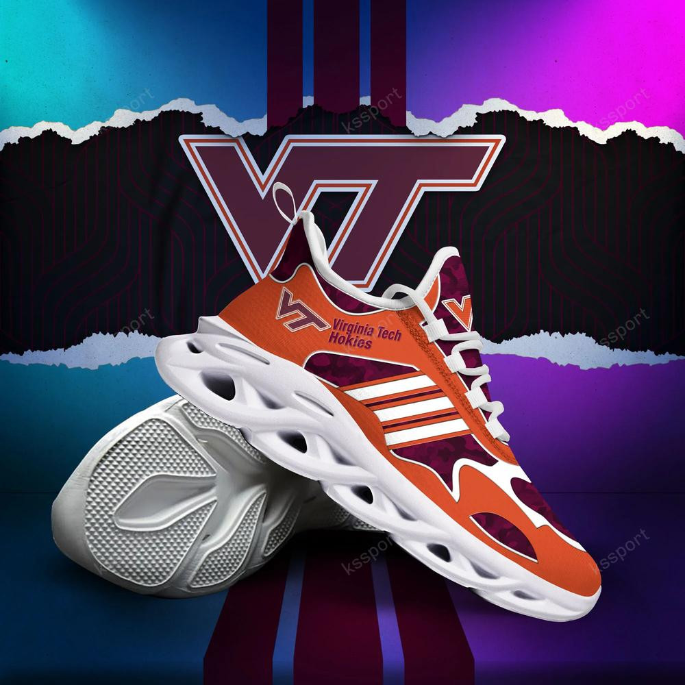 Virginia Tech Hokies Max Soul Clunky, Camo Running Sneakers For Fan Ever - Famjoys Virginia Tech Hokies Max Soul Clunky, Camo Running Sneakers For Fan Ever - Famjoys