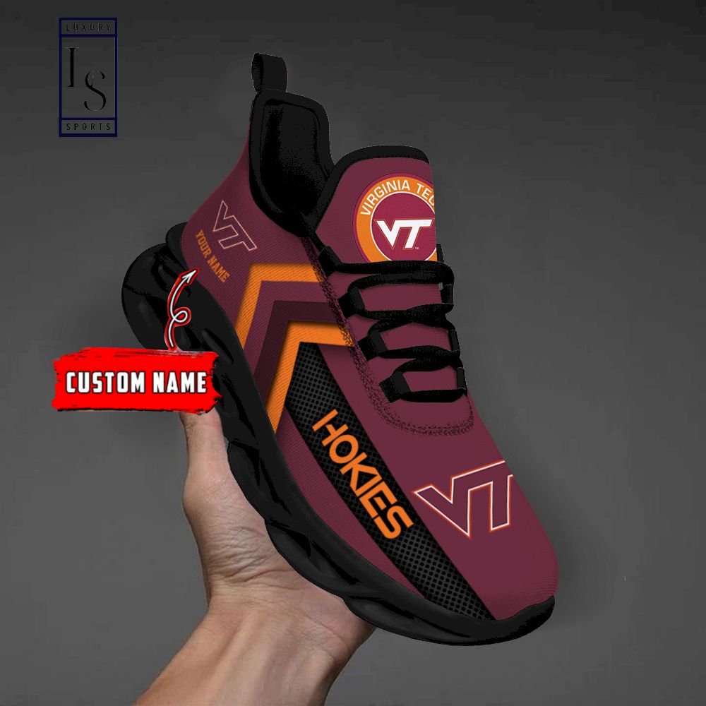 Virginia Tech Hokies Personalized Max Soul Shoes - Famjoys Virginia Tech Hokies Personalized Max Soul Shoes - Famjoys