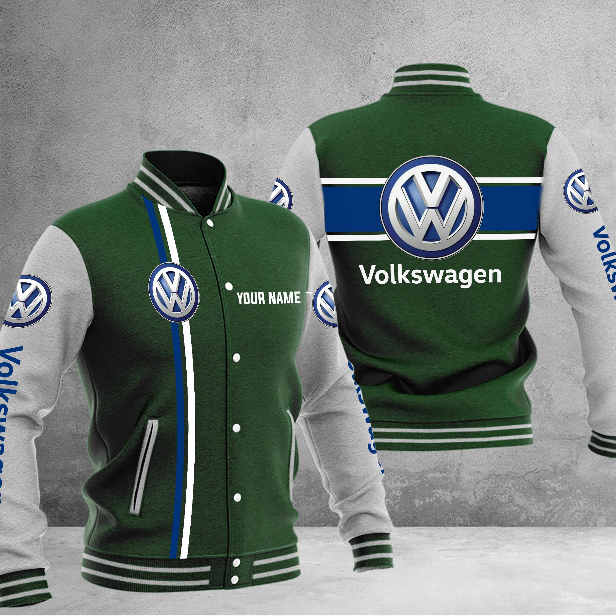 Volkswagen Baseball Jacket - Famjoys Volkswagen Baseball Jacket - Famjoys