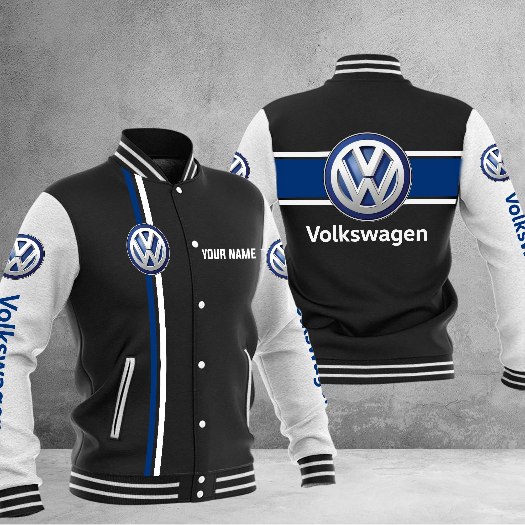 Volkswagen Baseball Jacket - Famjoys Volkswagen Baseball Jacket - Famjoys