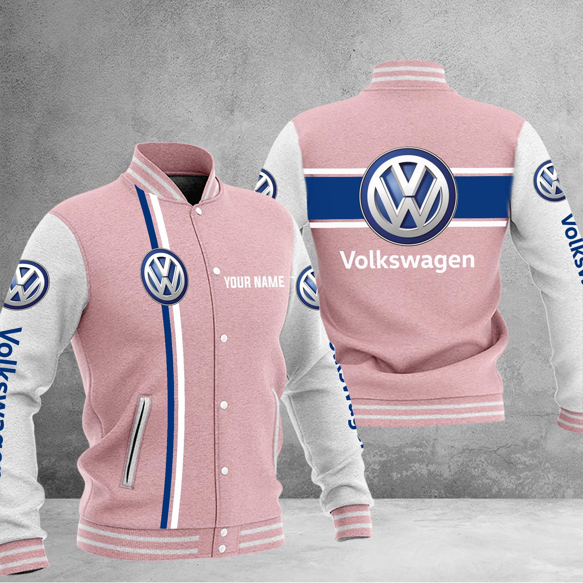Volkswagen Baseball Jacket - Famjoys Volkswagen Baseball Jacket - Famjoys