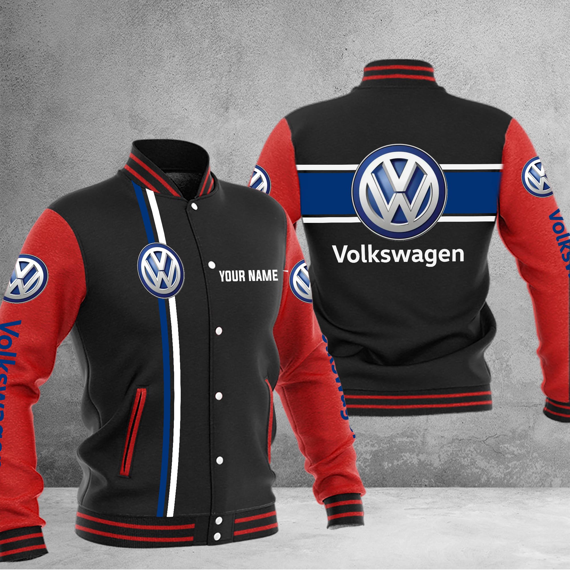 Volkswagen Baseball Jacket - Famjoys Volkswagen Baseball Jacket - Famjoys