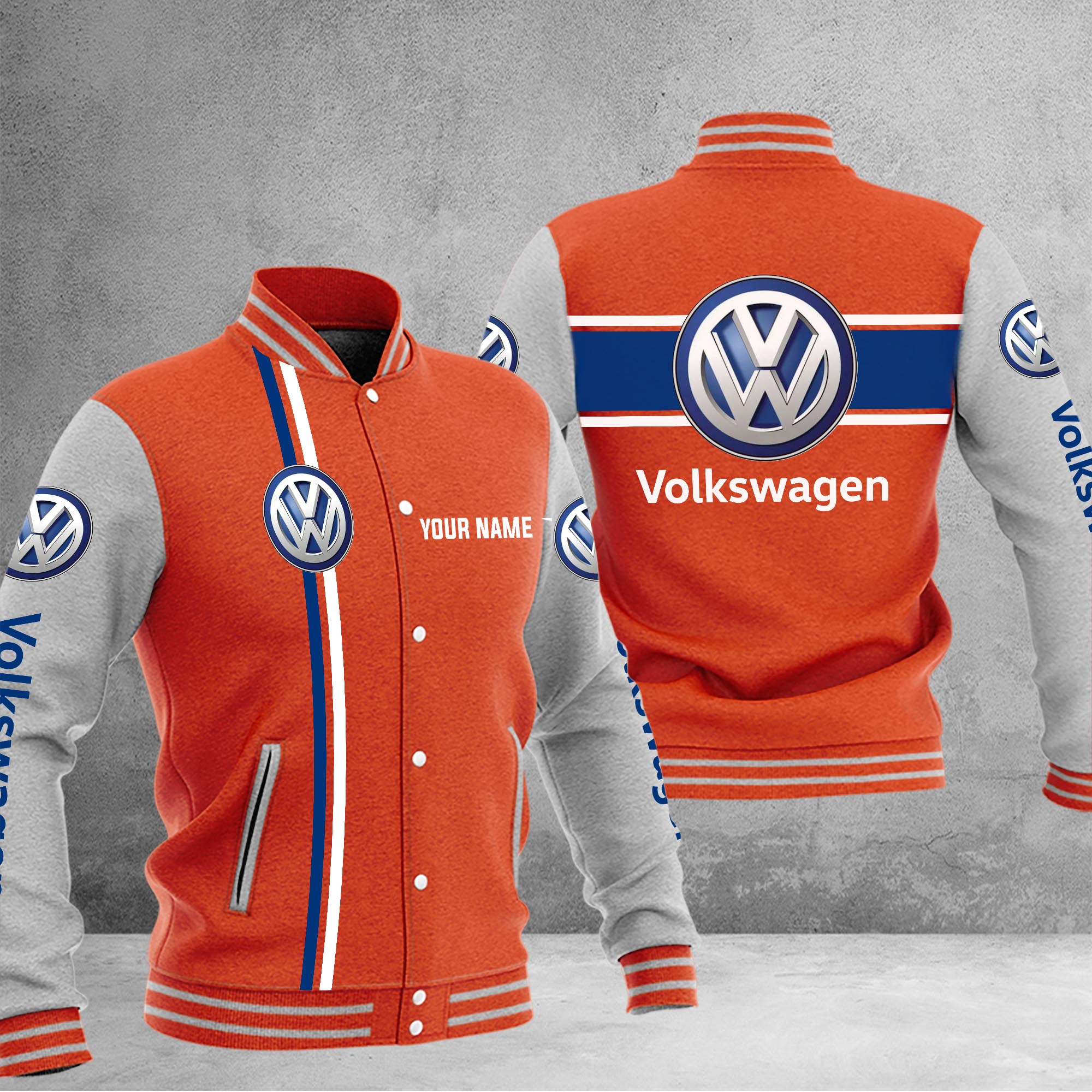 Volkswagen Baseball Jacket - Famjoys Volkswagen Baseball Jacket - Famjoys